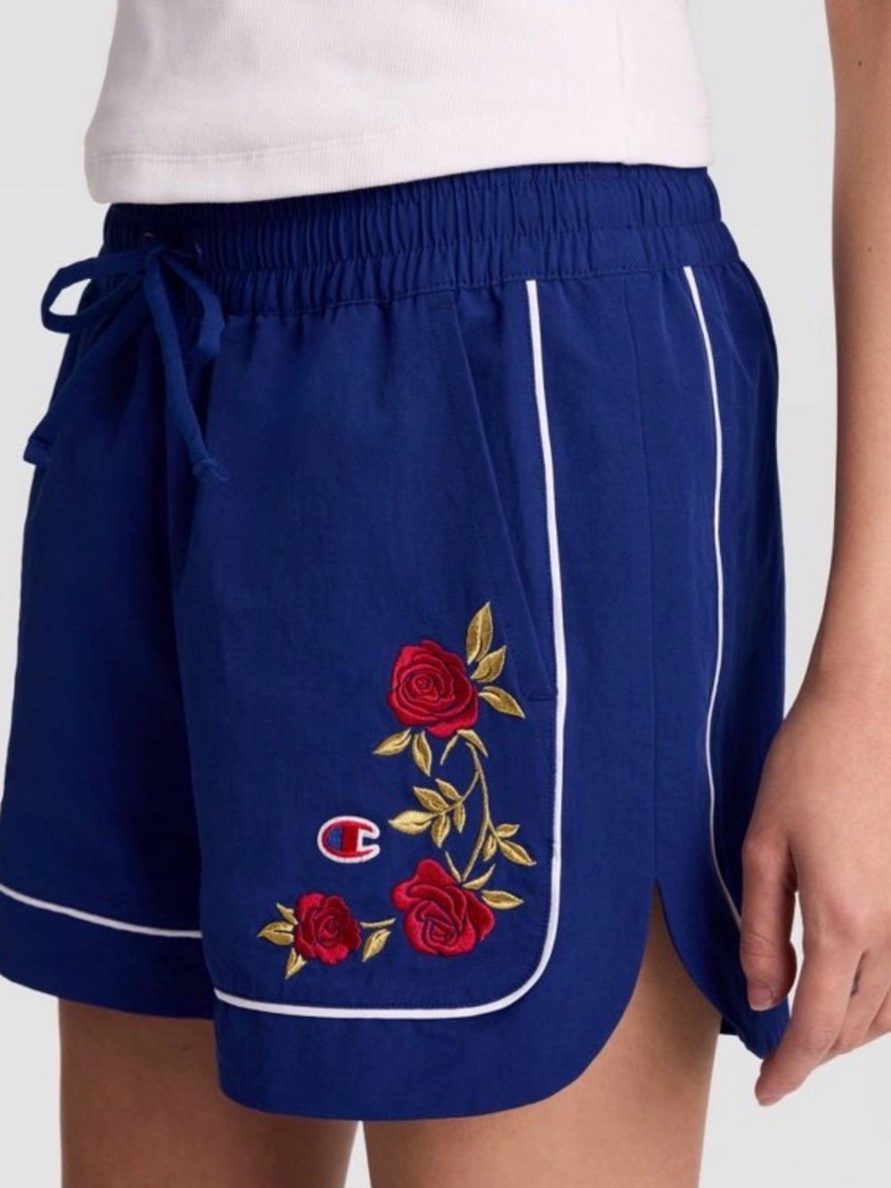 Champion Women's Goalkeeper Rose Embroidery Shorts Sz XS - NWT